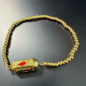 Lucky Eye Turkish Red Enamel Positive Energy Bracelet